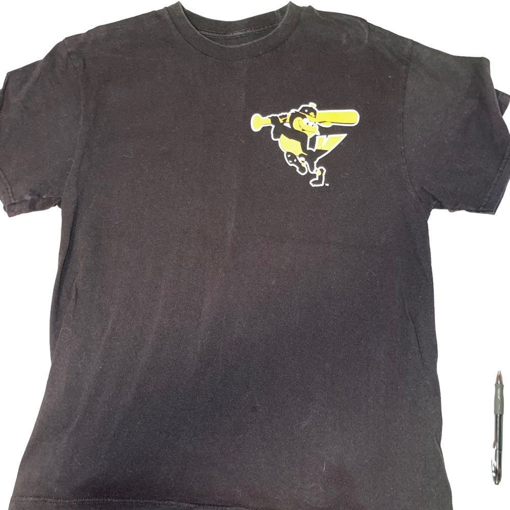 Baltimore Orioles Men’s T-Shirt Sz Large Short Sleeve Black Orange Orioles Logo